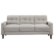 Bowen 3-piece Upholstered Track Arm Tufted Sofa Set Beige - 506785-S3