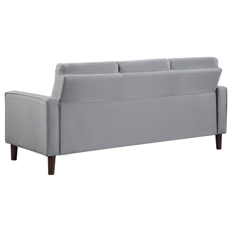 Bowen 3-piece Upholstered Track Arm Tufted Sofa Set Grey - 506781-S3