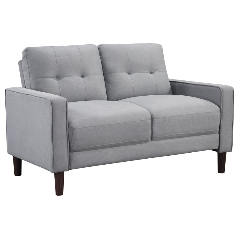 Bowen 3-piece Upholstered Track Arm Tufted Sofa Set Grey - 506781-S3