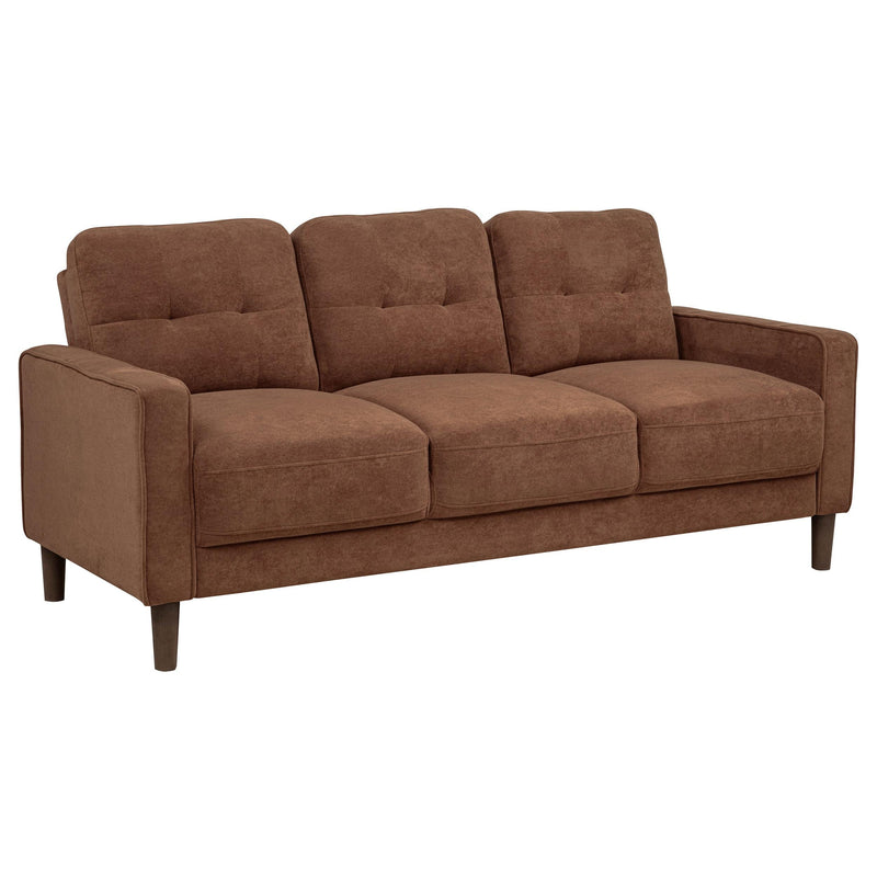 Bowen II 2-piece Fabric Upholstered Track Arm Sofa Set Rust - 509971-S2