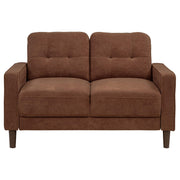 Bowen II 2-piece Fabric Upholstered Track Arm Sofa Set Rust - 509971-S2