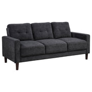 Bowen II 2-piece Upholstered Track Arm Sofa Set Steel Grey - 509981-S2