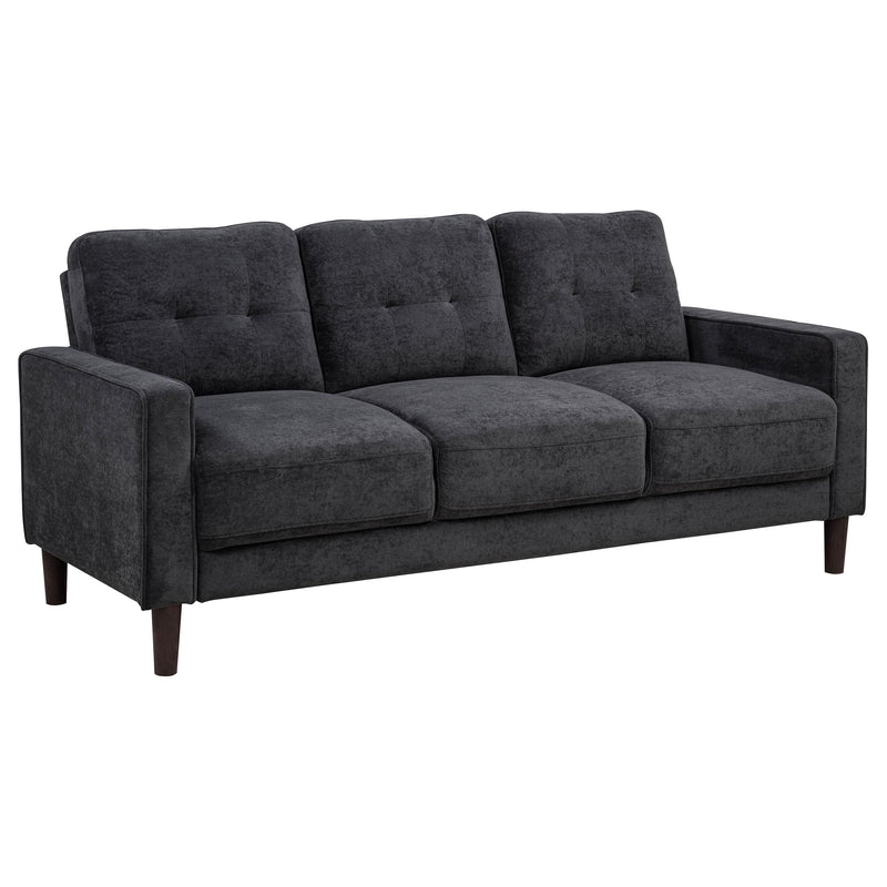 Bowen II 2-piece Upholstered Track Arm Sofa Set Steel Grey - 509981-S2