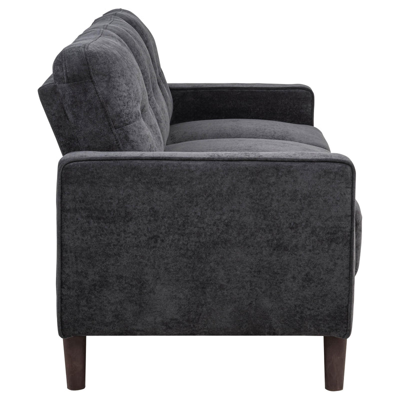 Bowen II 2-piece Upholstered Track Arm Sofa Set Steel Grey - 509981-S2