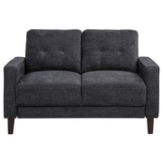 Bowen II 2-piece Upholstered Track Arm Sofa Set Steel Grey - 509981-S2