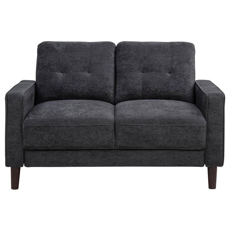 Bowen II 2-piece Upholstered Track Arm Sofa Set Steel Grey - 509981-S2