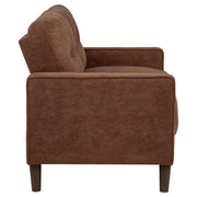 Bowen II 3-piece Fabric Upholstered Track Arm Sofa Set Rust - 509971-S3