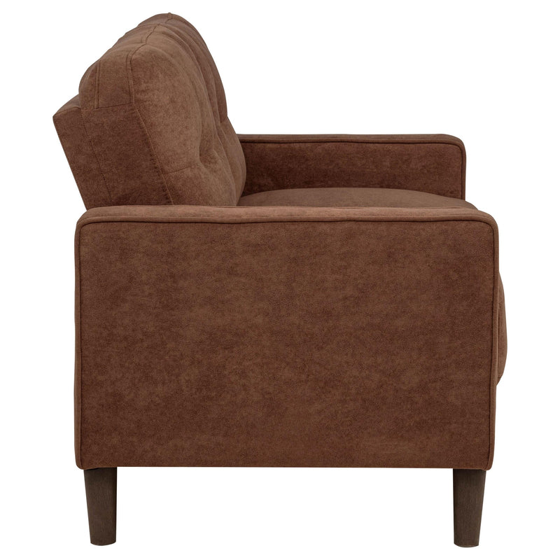 Bowen II 3-piece Fabric Upholstered Track Arm Sofa Set Rust - 509971-S3