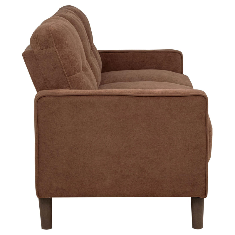 Bowen II 3-piece Fabric Upholstered Track Arm Sofa Set Rust - 509971-S3