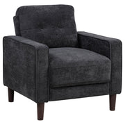 Bowen II Fabric Upholstered Track Arm Chair Steel Grey - 509983
