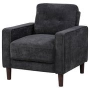 Bowen II Fabric Upholstered Track Arm Chair Steel Grey - 509983