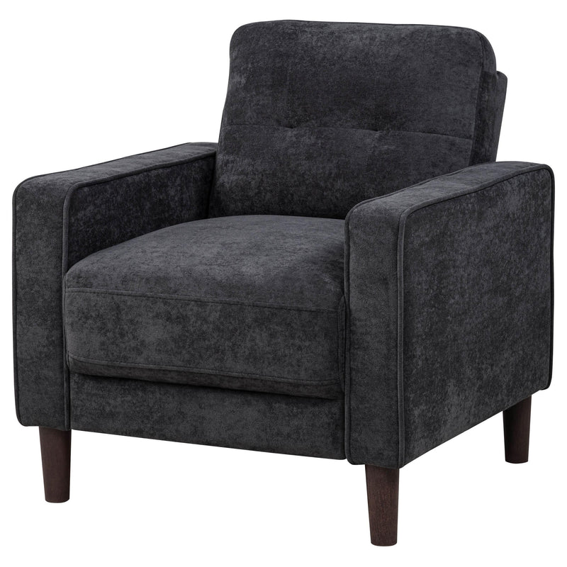 Bowen II Fabric Upholstered Track Arm Chair Steel Grey - 509983