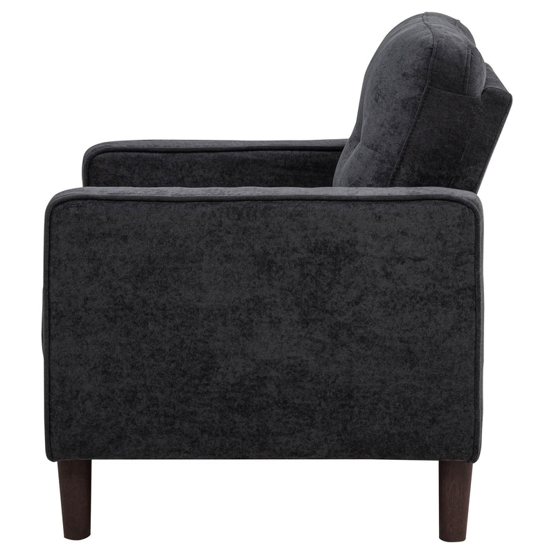 Bowen II Fabric Upholstered Track Arm Chair Steel Grey - 509983