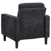 Bowen II Fabric Upholstered Track Arm Chair Steel Grey - 509983