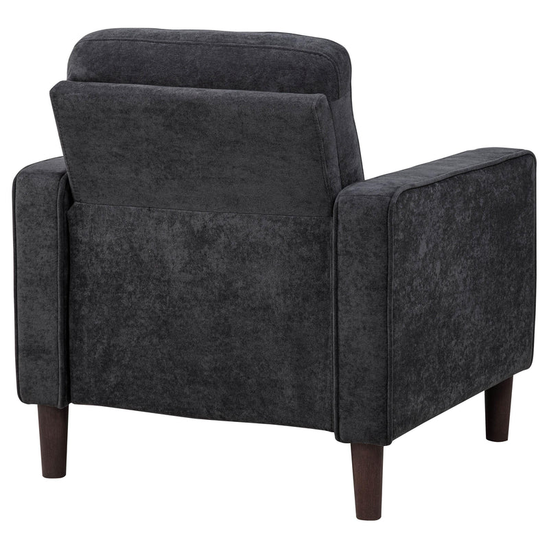 Bowen II Fabric Upholstered Track Arm Chair Steel Grey - 509983