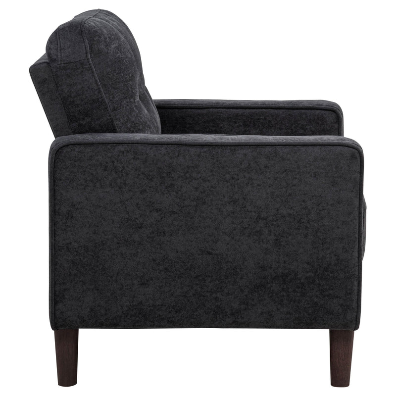 Bowen II Fabric Upholstered Track Arm Chair Steel Grey - 509983