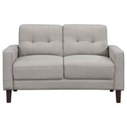 Bowen Upholstered Track Arm Tufted Loveseat Beige - 506786