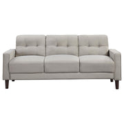 Bowen Upholstered Track Arm Tufted Sofa Beige - 506785