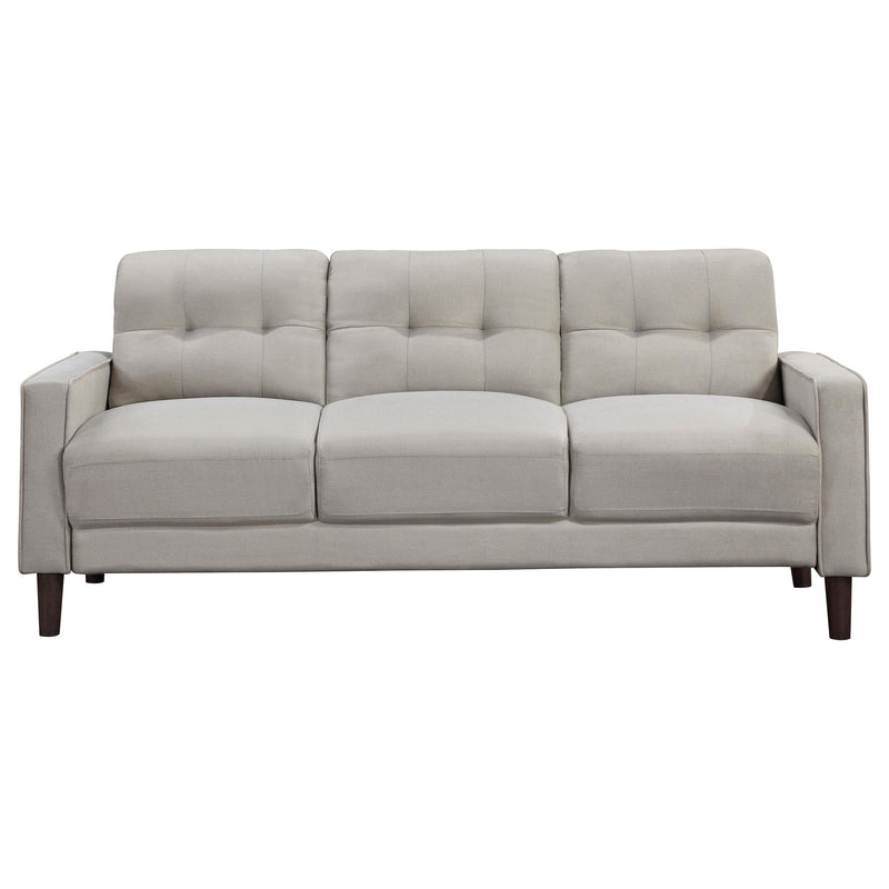 Bowen Upholstered Track Arm Tufted Sofa Beige - 506785