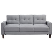 Bowen Upholstered Track Arm Tufted Sofa Grey - 506781