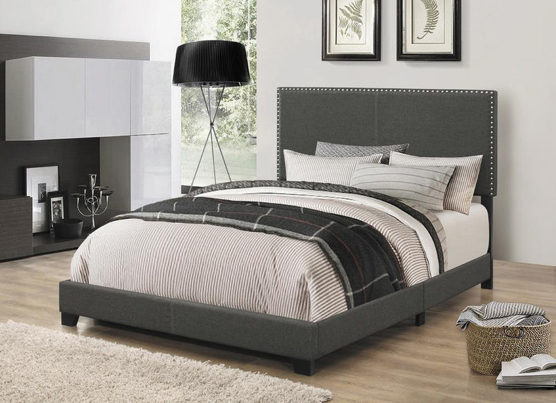 Boyd Upholstered Queen Panel Bed Charcoal - 350061Q