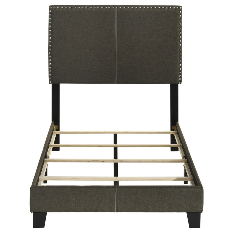 Boyd Upholstered Twin Panel Bed Charcoal - 350061T