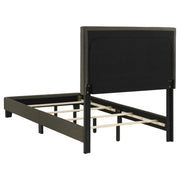 Boyd Upholstered Twin Panel Bed Charcoal - 350061T