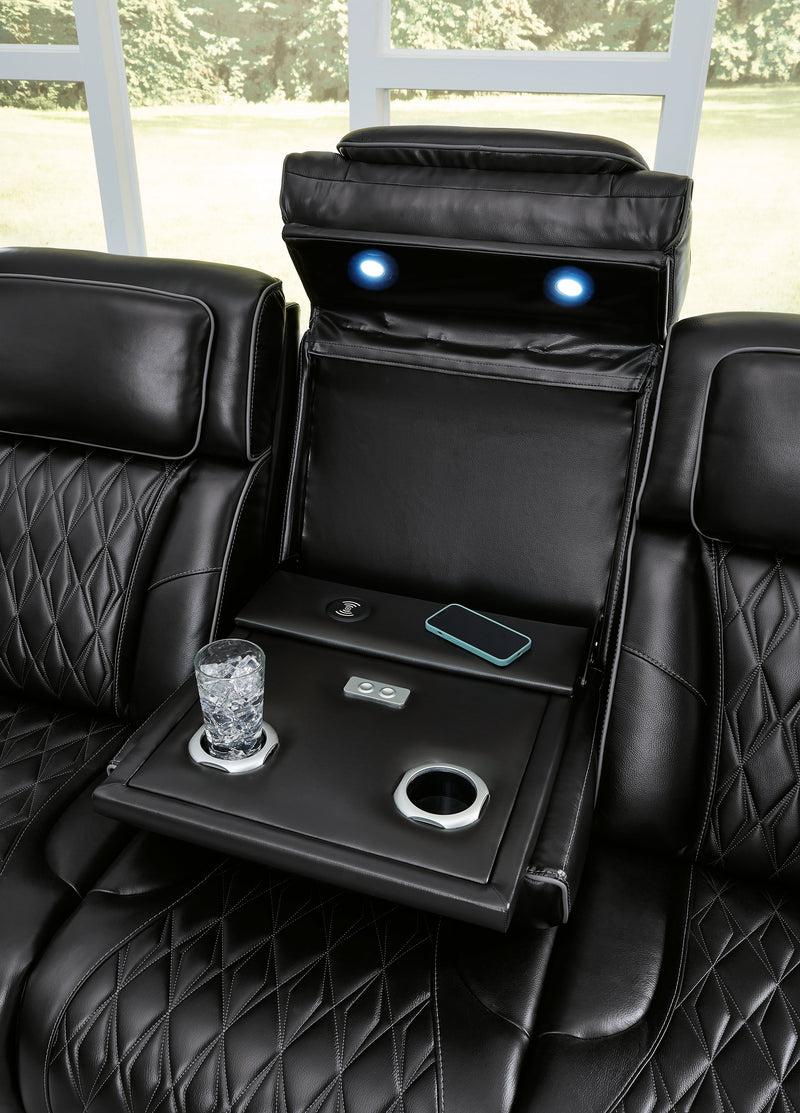 Boyington Black Power Reclining Sofa - U2710615