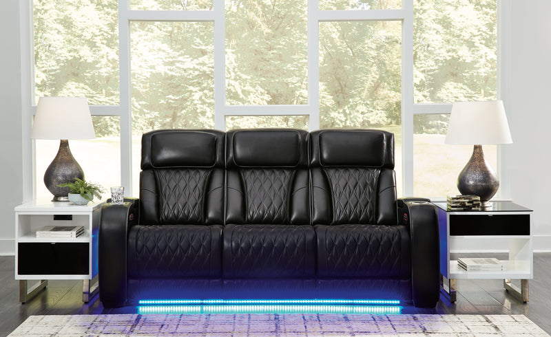 Boyington Black Power Reclining Sofa - U2710615