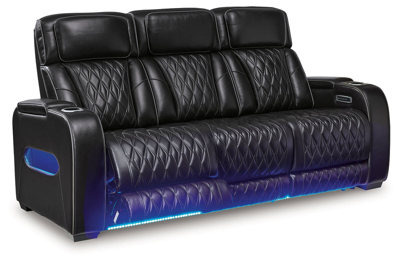 Boyington Black Power Reclining Sofa - U2710615