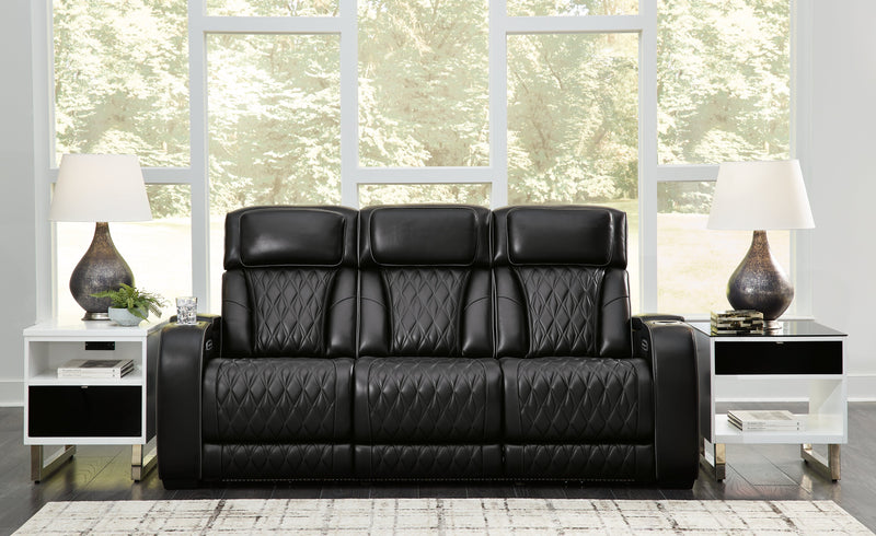 Boyington Black Power Reclining Sofa - U2710615