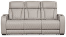 Boyington Gray Power Reclining Sofa - Gate FurniturePower Reclining Sofa
