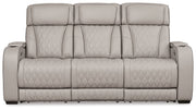 Boyington Gray Power Reclining Sofa - Lara FurniturePower Reclining Sofa