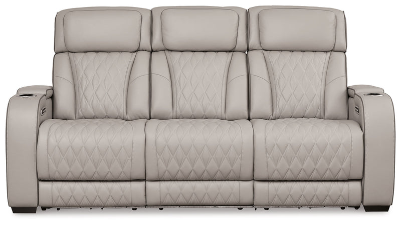 Boyington Gray Power Reclining Sofa - Lara FurniturePower Reclining Sofa