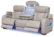 Boyington Gray Power Reclining Sofa - Gate FurniturePower Reclining Sofa