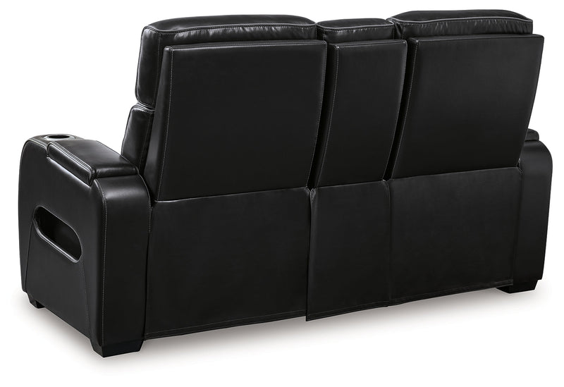 Boyington Sofa, Loveseat Recliner in Black - Lara FurniturePower Reclining Living Room Set