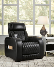 Boyington Sofa, Loveseat Recliner in Black - Lara FurniturePower Reclining Living Room Set