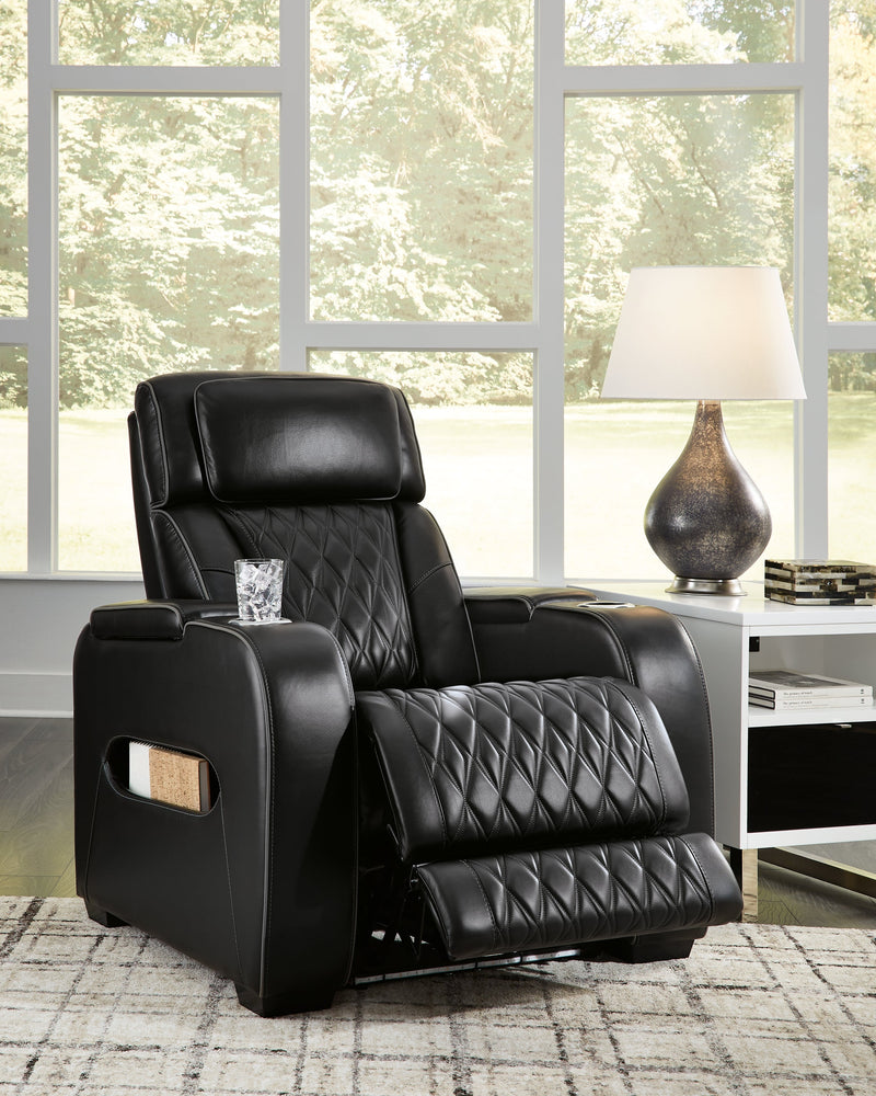 Boyington Sofa, Loveseat Recliner in Black - Lara FurniturePower Reclining Living Room Set