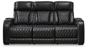 Boyington Sofa, Loveseat Recliner in Black - Lara FurniturePower Reclining Living Room Set