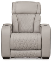 Boyington Sofa, Loveseat Recliner in Gray - Lara FurniturePower Reclining Living Room Set