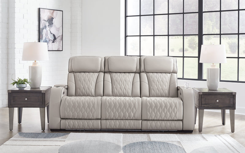 Boyington Sofa, Loveseat Recliner in Gray - Lara FurniturePower Reclining Living Room Set