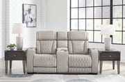 Boyington Sofa, Loveseat Recliner in Gray - Lara FurniturePower Reclining Living Room Set