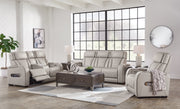 Boyington Sofa, Loveseat Recliner in Gray - Lara FurniturePower Reclining Living Room Set