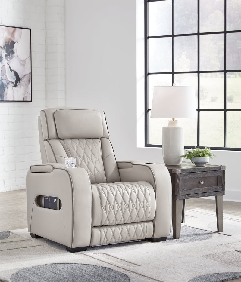 Boyington Sofa, Loveseat Recliner in Gray - Lara FurniturePower Reclining Living Room Set