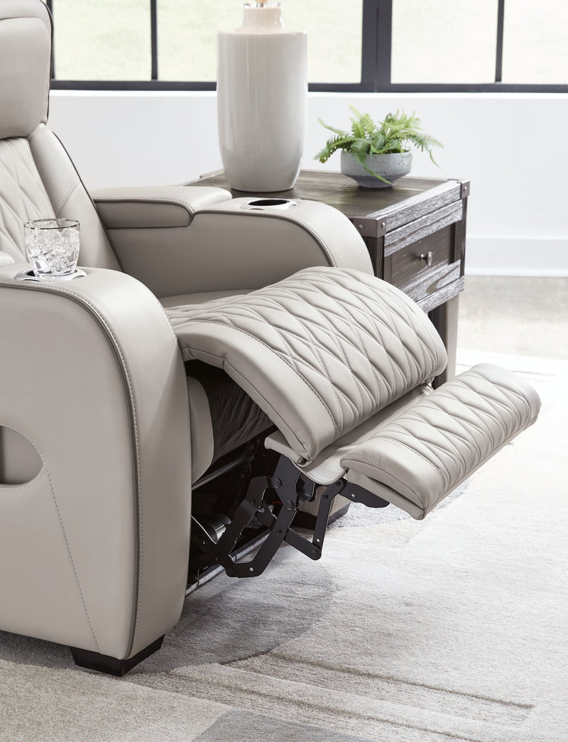 Boyington Sofa, Loveseat Recliner in Gray - Lara FurniturePower Reclining Living Room Set
