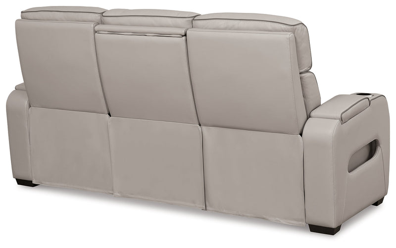 Boyington Sofa, Loveseat Recliner in Gray - Lara FurniturePower Reclining Living Room Set