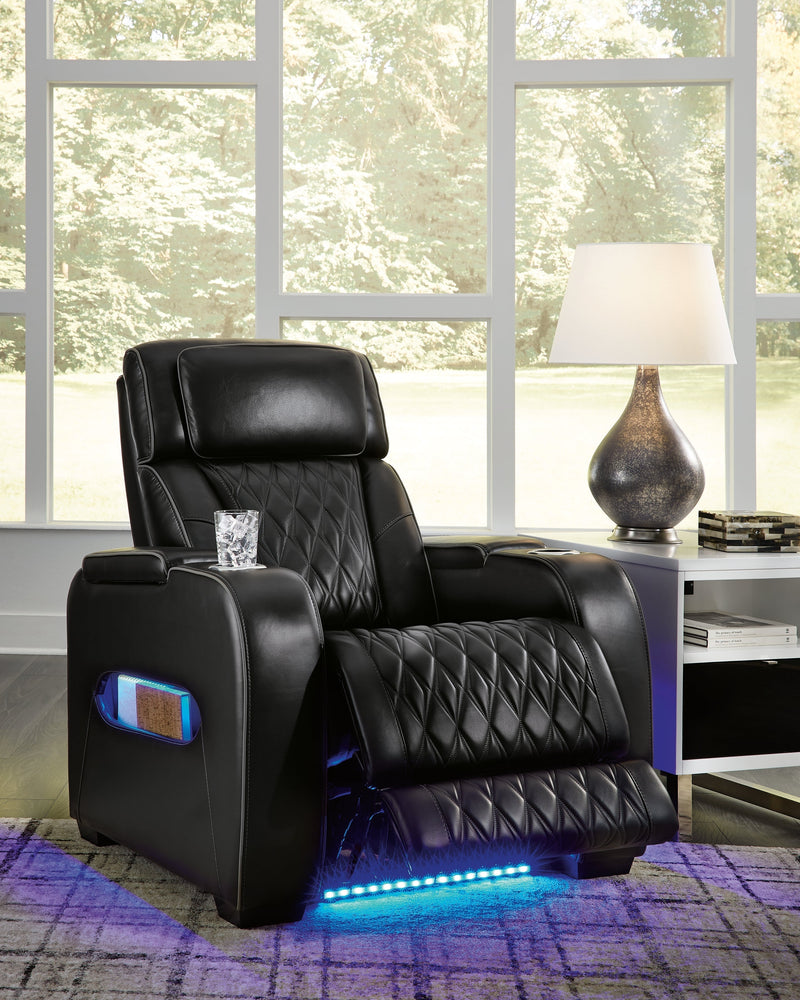 Boyington Sofa, Loveseat Recliner in Black - Lara FurniturePower Reclining Living Room Set