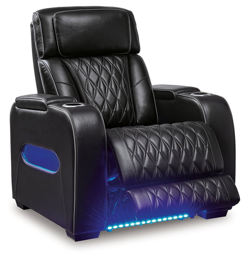 Boyington Sofa, Loveseat Recliner in Black - Lara FurniturePower Reclining Living Room Set