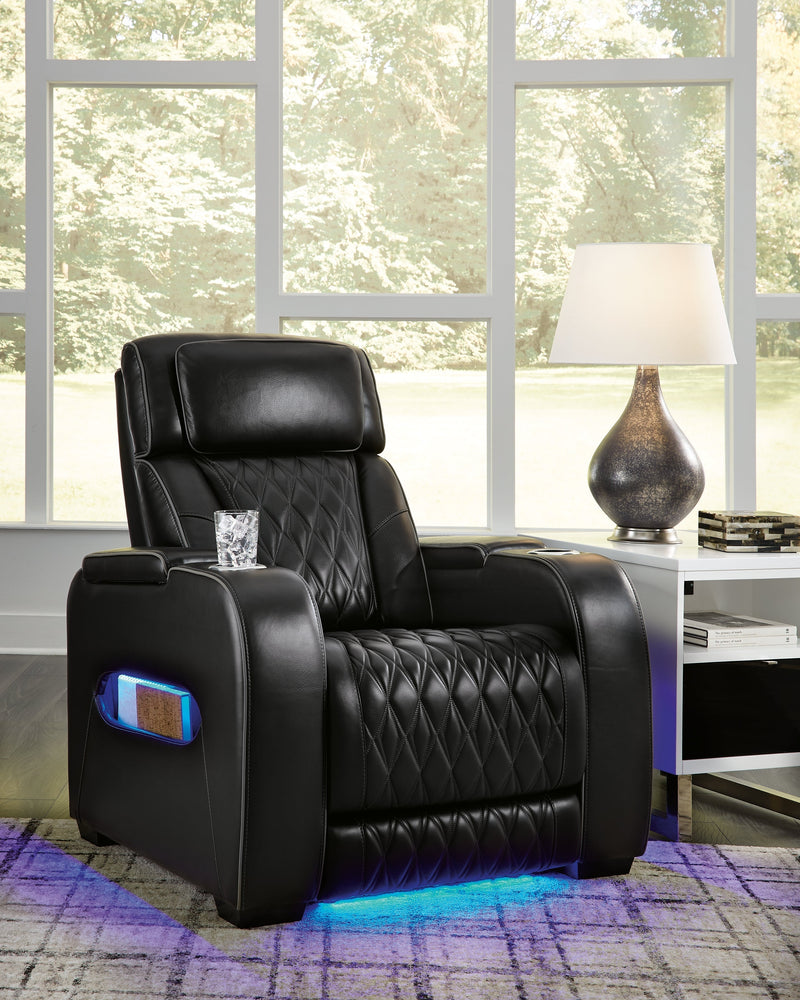 Boyington Sofa, Loveseat Recliner in Black - Lara FurniturePower Reclining Living Room Set