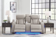 Boyington Sofa, Loveseat Recliner in Gray - Lara FurniturePower Reclining Living Room Set
